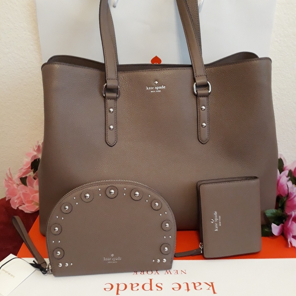 Kate Spade purse bag w/ wallet & wristlet 3 pc set